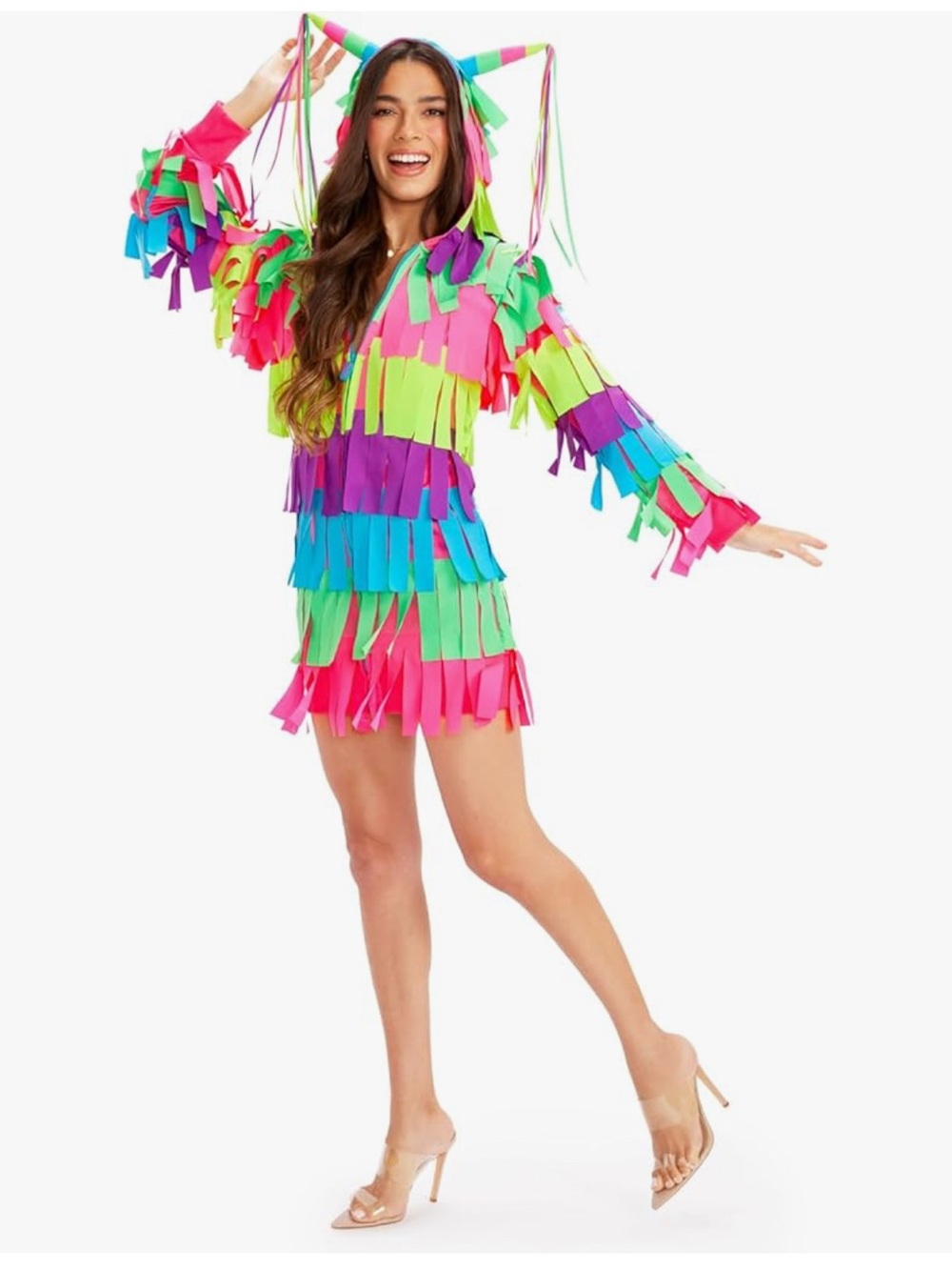 Tipsy Elves Neon Piñata Dress Costume